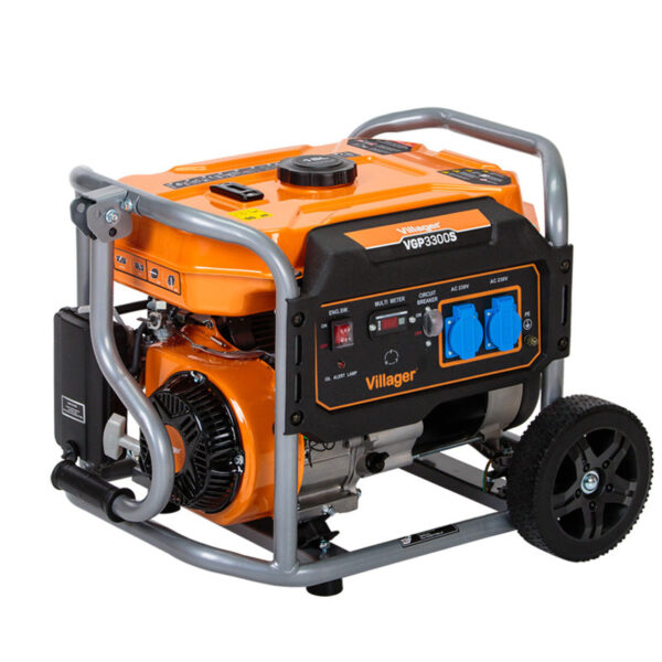 Villager VGP 3300 S – Benzin-Generator 3 kW mit AVR & 15 l Tank für bis zu 15h Laufzeit - VI-055116