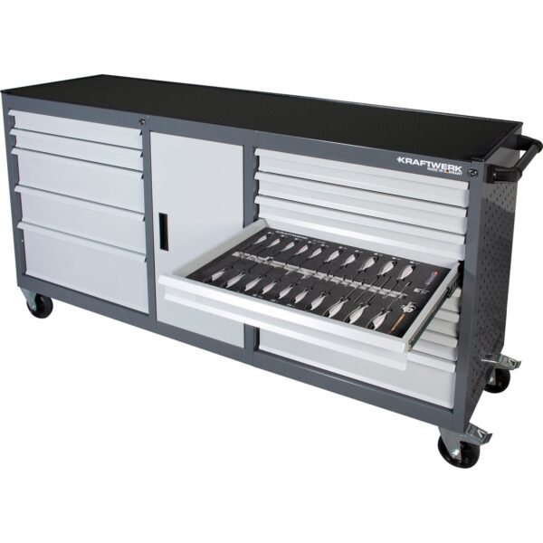 KRAFTWERK BASIC LINE Werkstattwagen XXL BT1800, 377-tlg. – Made in Germany mit 7 Jahren Garantie - KW-101.401.001