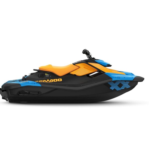 SeaDoo Spark Trixx 1UP 90 iBR Jetski Modell 2026 - Gulfstream Blue / orange Crush
