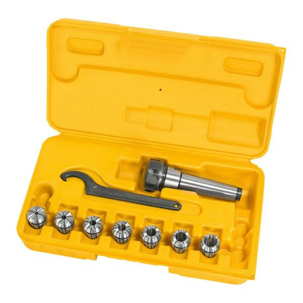 BERNARDO Spannmittel für Werkzeuge – Modell Fräser-Spannzangenfutter-Set ER 25 | MK 3 | 3 - 16 mm | 10-tlg.