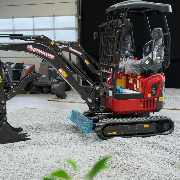 Minibagger Rhinoceros XN18 | 1,7 T & Vollaustattung – Kubota D902 Diesel Euro5 + Eddie Hydromotoren (2 Gang-Laufwerk)