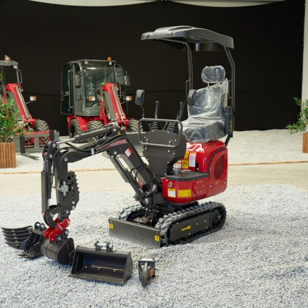 Minibagger Rhinoceros XN660 – Kompaktbagger mit Greifer, SW & Knickarm