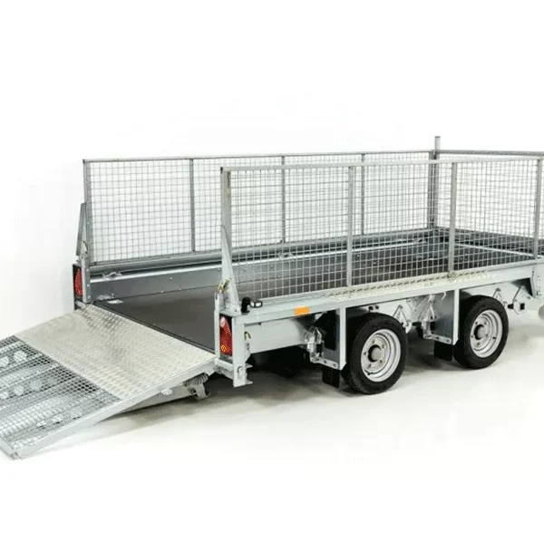 Ifor Williams Baumaschinenanhänger GX126 3,5t|Rampe|Gitteraufsatz