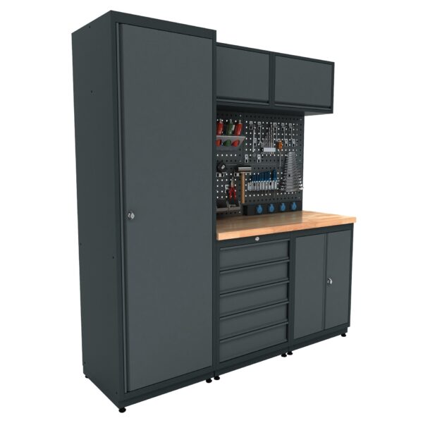 TOOLBOX4YOU Bullram Expert Serie - Werkstattmodul #2 Profi Werkbank – BGMOD2