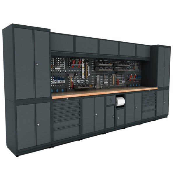 TOOLBOX4YOU Bullram Werkstatteinrichtung Set Expert Serie - Werkstattmodul I Profi KFZ Werkbank – BGMODI