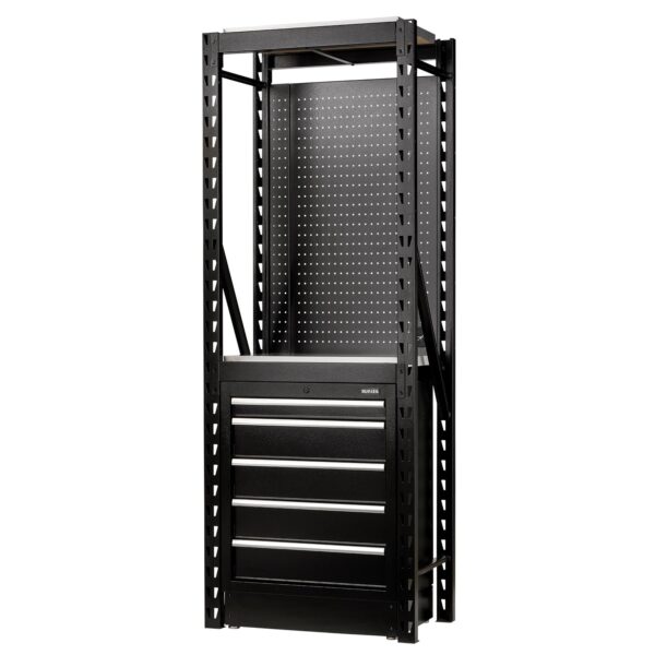 BUNKER 750mm Modular Regalsystem Combo Werkstatteinrichtung Regal Werkbank mit Edelstahl-Arbeitsplatte - 13-teilig - D27975