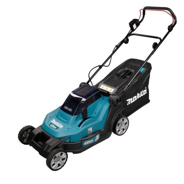 Makita Akku-Rasenmäher 2x18 V mit Kunststoffdeck und 43 cm Schnittbreite - DLM432Z