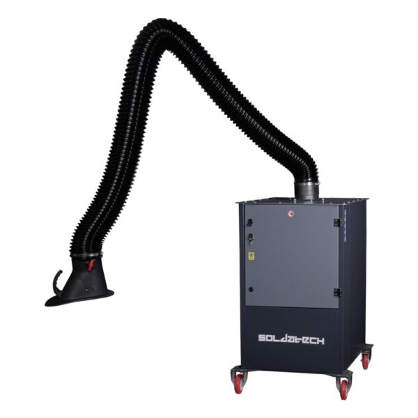 SOLDATECH Mobile Absauganlage Absaugleistung 1000 m³/h - Schweißrauchabsaugung 0,75 kW 230v 1 Absaugarm mit Absaugung – LDA01