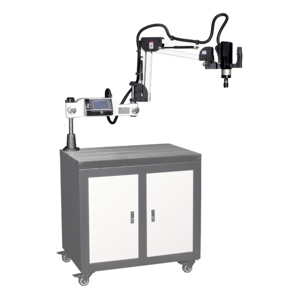 Cowley 16t Elektrische Gewindeschneidmaschine mit ausziehbarem Arm – M3-M16, 1500mm Arbeitsradius, HD-Touchscreen & Servomotor – TME16T