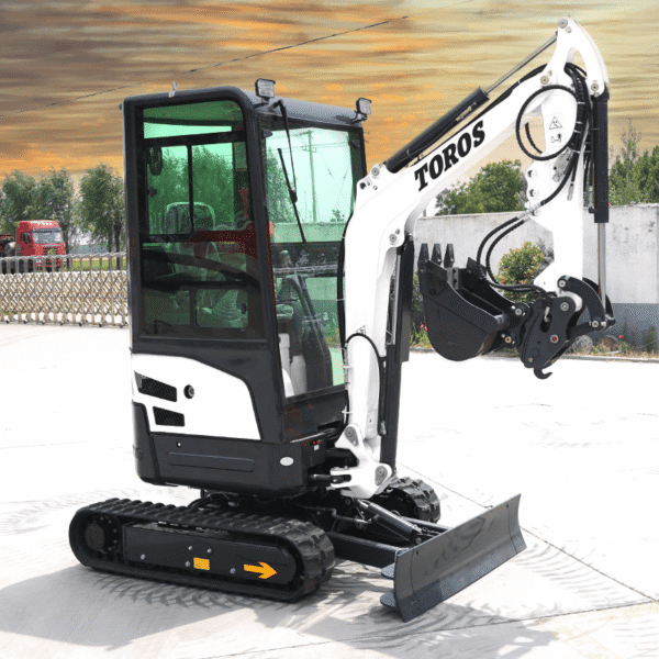 TOROS 1,8-Tonnen-Minibagger mit Kubota D902-Motor