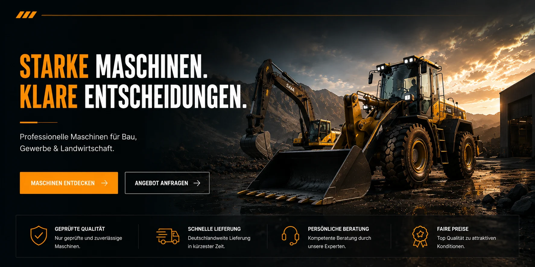 SAI MASCHINEN – Baumaschinen, Anhänger & Gabelstapler