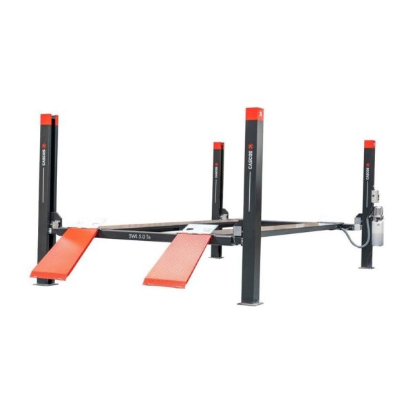 Cascos 5000 kg Vier-Säulen Hebebühne 5,7 m flat 3m Antriebsbreite – 13376