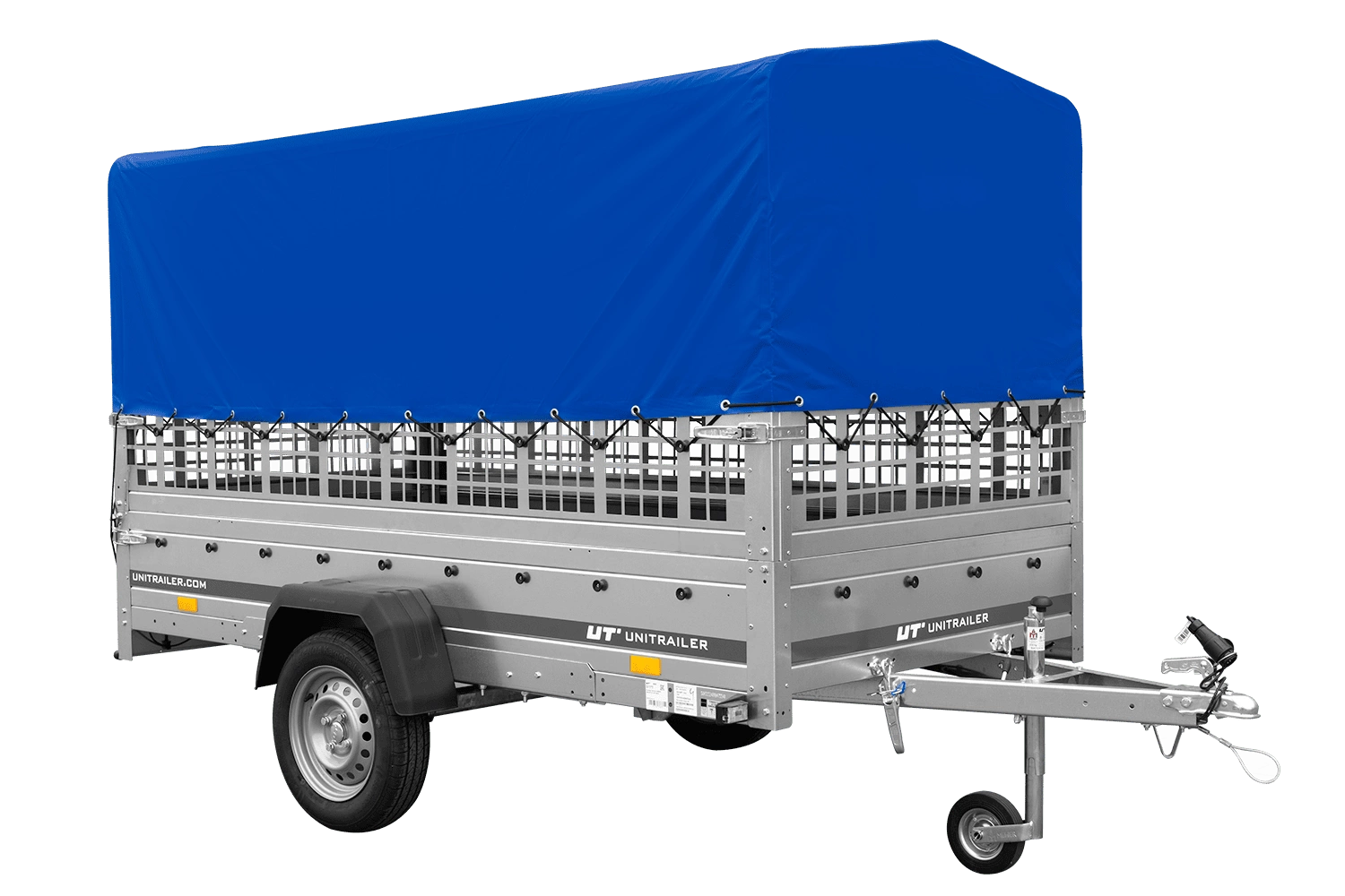 ger_pl_Autotransportanhanger-auf-Federn-264x125-UNITRAILER-GARDEN-264-R-KIPP-mit-Gitterwanden-H-800-Rahmen-und-blauer-Plane-15321_7