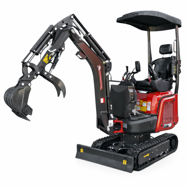 Rhinoceros XN13 Pro Diesel 1.3 t Minibagger – 14 PS, 3 Zylinder mit Kubota D722 Dieselmotor und Lastdruck-Meldesystem