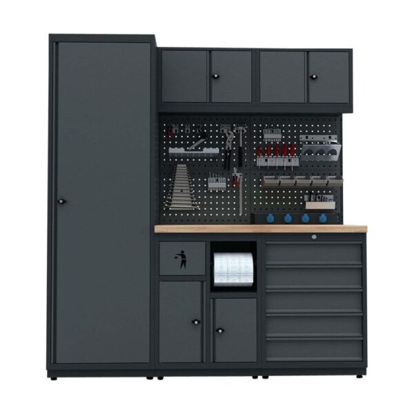 TOOLBOX4YOU Werkstatteinrichtung Set Bullram Expert Serie - Werkstattmodul A Profi Werkbank – BGMODA