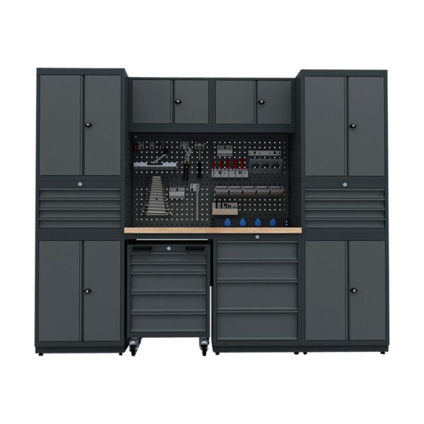 TOOLBOX4YOU Werkstatteinrichtung Set Bullram Expert Serie - Werkstattmodul F KFZ Profi Werkbank – BGMODF