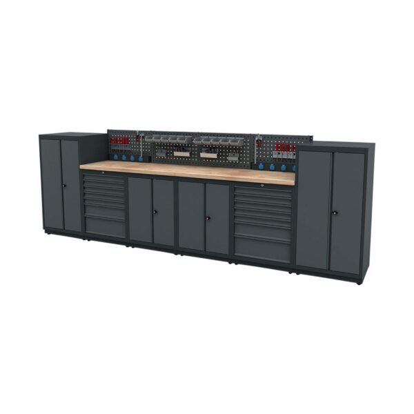 TOOLBOX4YOU Werkstatteinrichtung Set Bullram Expert Serie - Werkstattmodul H Profi KFZ Werkbank – BGMODH
