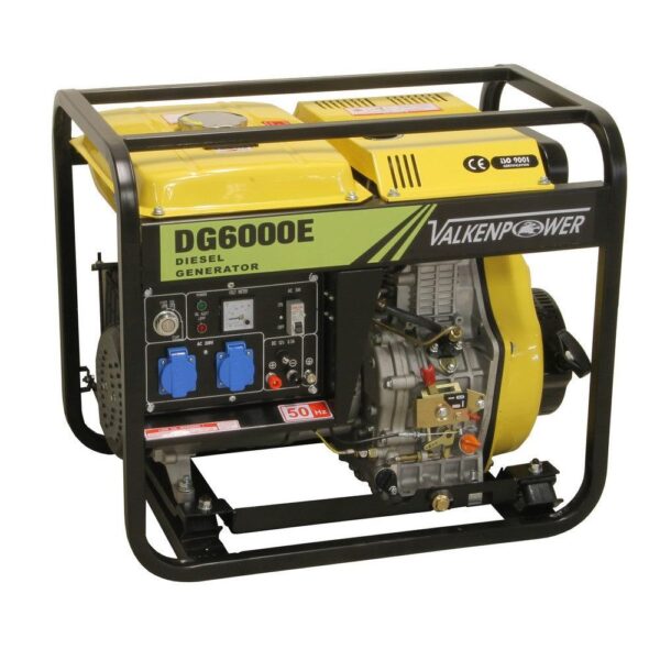 Valkenpower Diesel Generator AVR E-Start Stromerzeuger offen 230V 6kVA – DG6000E